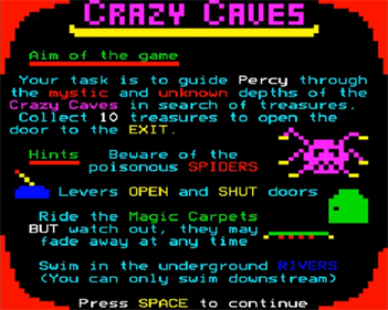 Crazy Caves - Screenshot - Game Title Image