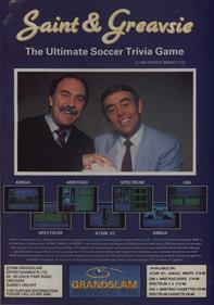 Saint & Greavsie: The Ultimate Soccer Trivia Game - Advertisement Flyer - Front Image