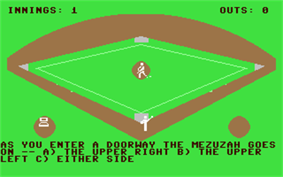 Jewish IQ Baseball - Screenshot - Gameplay Image