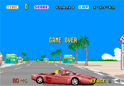 Out Run - Screenshot - Game Over Image