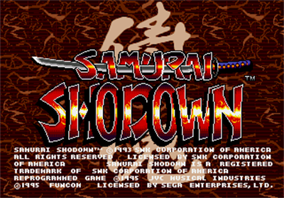 Samurai Shodown - Screenshot - Game Title Image