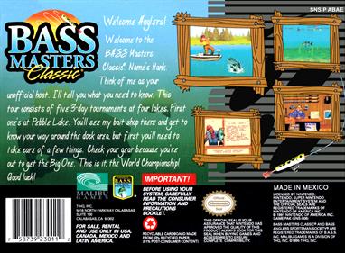 Bass Masters Classic - Box - Back Image