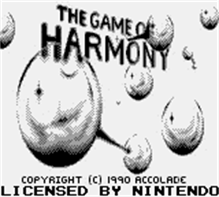 The Game of Harmony - Screenshot - Game Title Image