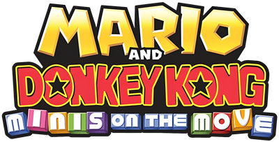 Mario and Donkey Kong: Minis on the Move - Clear Logo Image