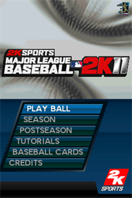 Major League Baseball 2K11 - Screenshot - Game Title Image