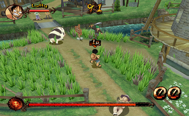 One Piece: Grand Adventure  (GameCube) Gameplay 