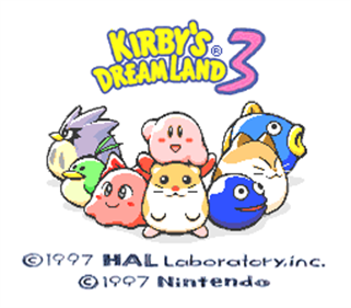 Kirby's Dream Land 3 - Screenshot - Game Title Image