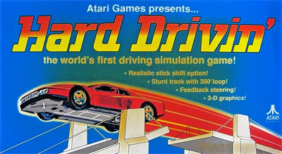 Hard Drivin' - Arcade - Marquee Image