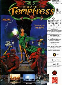 Lure of the Temptress - Advertisement Flyer - Front Image