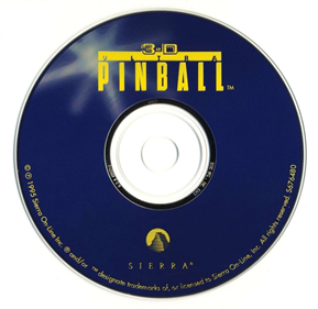 3-D Ultra Pinball - Disc Image