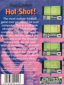 Gary Lineker's Hot-Shot!  - Box - Back Image