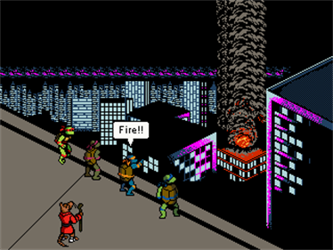 TMNT 8-bit Recolored and Extended - Screenshot - Gameplay Image