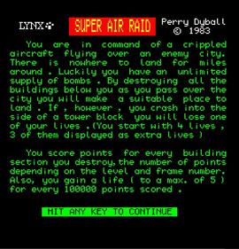 Air Raid  - Screenshot - Game Title Image