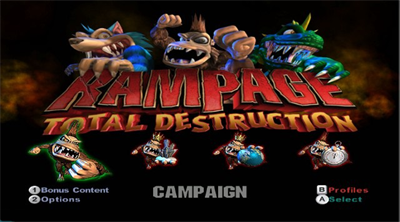 Rampage: Total Destruction - Screenshot - Game Title Image