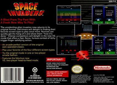 Space Invaders - Box - Back Image
