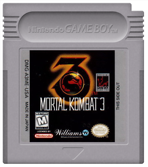 Mortal Kombat 3 (game boy) Game BoxBox My Games! Reproduction game boxes