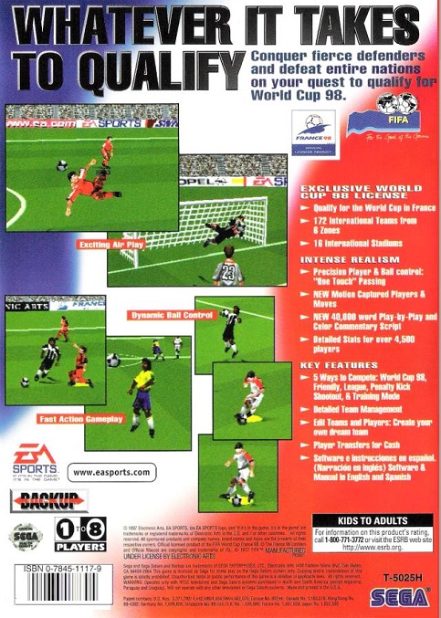 FIFA 98: Road to World Cup Images - LaunchBox Games Database