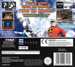 The Incredibles: Rise of the Underminer - Box - Back Image