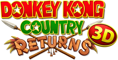 Donkey Kong Country Returns 3D - Clear Logo Image