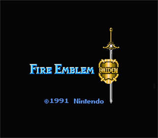 Fire Emblem Gaiden - Screenshot - Game Title Image
