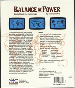 Balance of Power - Box - Back Image