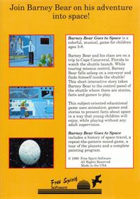 Barney Bear Goes to Space - Box - Back Image