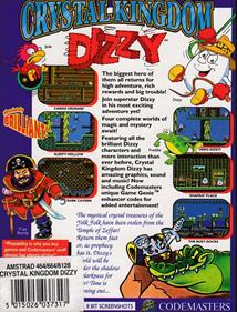 Crystal Kingdom Dizzy - Box - Back Image