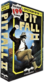 Pitfall II: Lost Caverns - Box - 3D Image