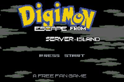 Digimon Escape from Server Island - Screenshot - Game Title Image