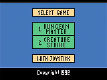 2 Pak Special: Dungeon Master / Creature Strike - Screenshot - Game Select Image