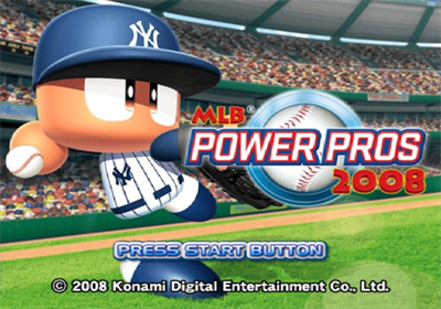 MLB Power Pros 2008 - Screenshot - Game Title Image