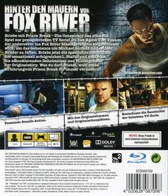 Prison Break: The Conspiracy - Box - Back Image