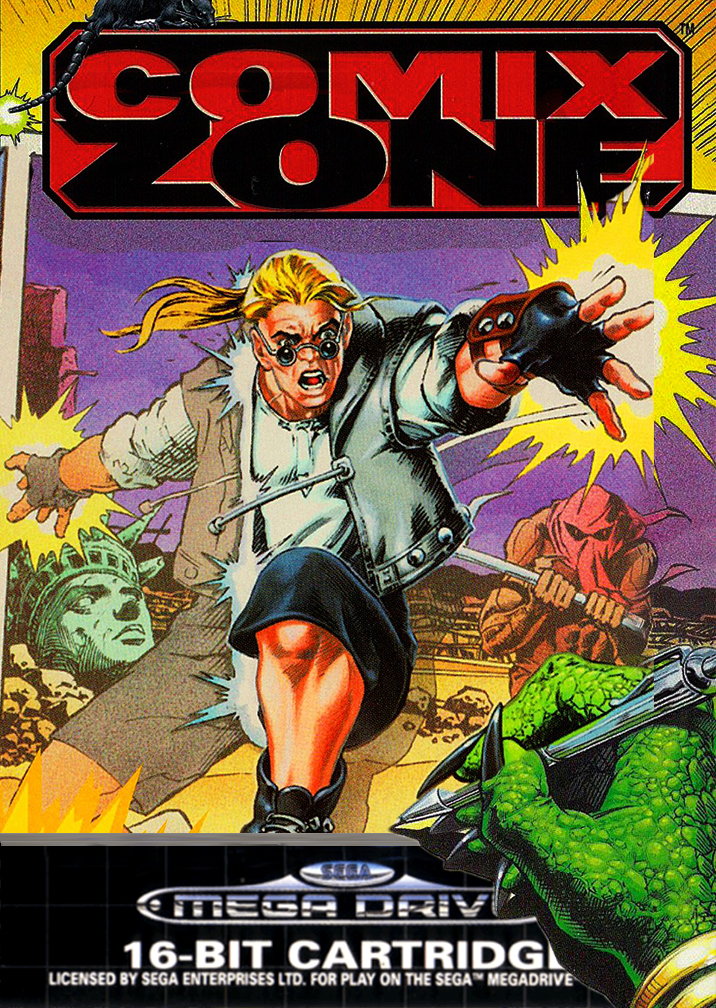 Игра на сега комикс. Comix Zone Sega. Comix Zone обложка. Sega Mega Drive comix Zone. Комикс Зоун.