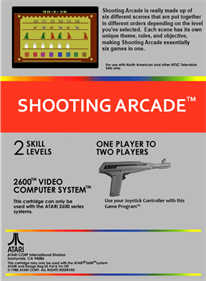 Shooting Arcade - Fanart - Box - Back