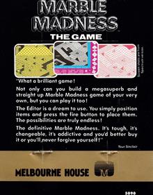 Marble Madness Deluxe Edition - Box - Back Image