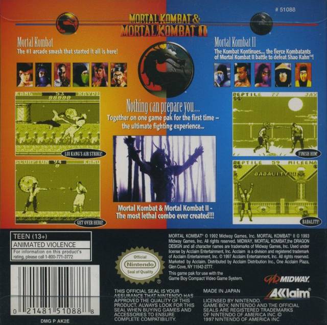 Mortal Kombat 4 Box Shot for Game Boy Color - GameFAQs