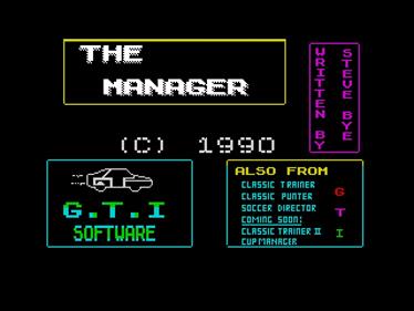 The Manager - Screenshot - Game Title Image