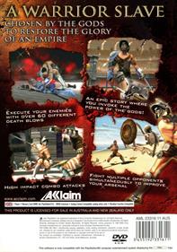 Gladiator: Sword of Vengeance - Box - Back Image