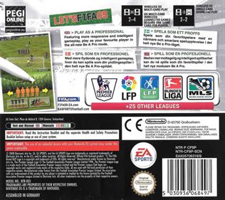 FIFA Soccer 09 - Box - Back Image