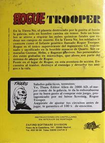 Rogue Trooper - Box - Back Image