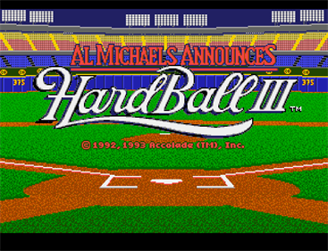 HardBall III - Screenshot - Game Title Image