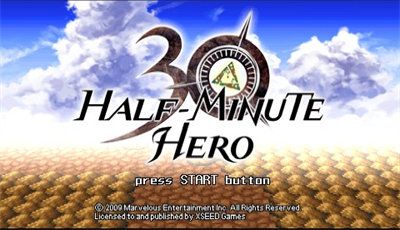 Half-Minute Hero - Screenshot - Game Title Image