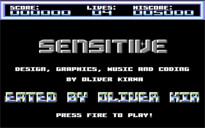 Sensitive  - Screenshot - Game Title Image