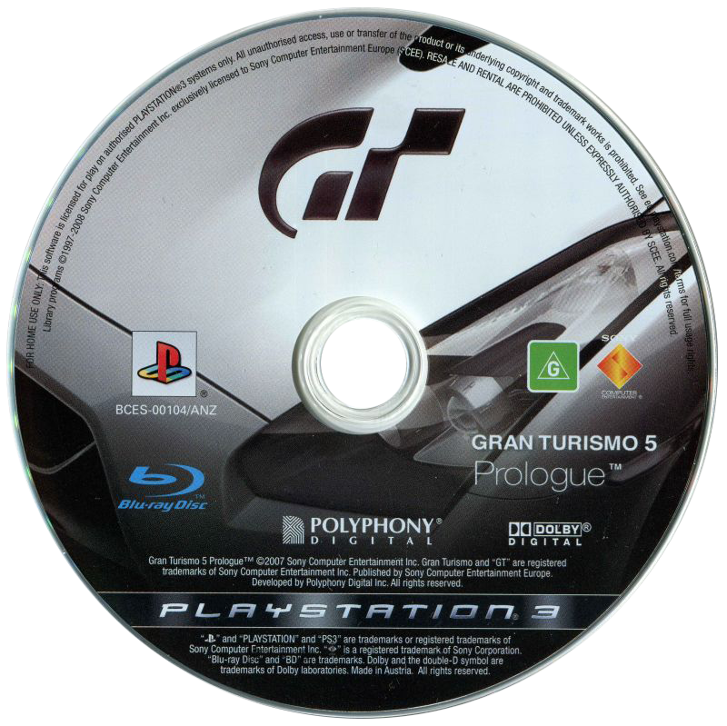 Gran Turismo 5 - Prologue - Press Kit PAL Spain BCES-00104/REV