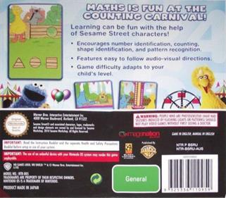 123 Sesame Street: Cookie's Counting Carnival: The Videogame - Box - Back Image