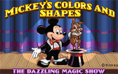 Mickey's Colors & Shapes - Screenshot - Game Title