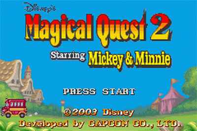 Disney's Magical Quest 2 Starring Mickey & Minnie - Screenshot - Game Title Image