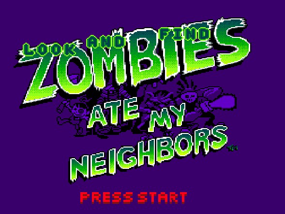 Look and Find Zombies Ate My Neighbors