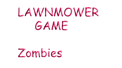 Lawnmower Game: Zombies - Clear Logo Image