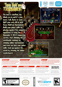 Texas Hold'em Tournament - Box - Back Image